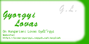 gyorgyi lovas business card